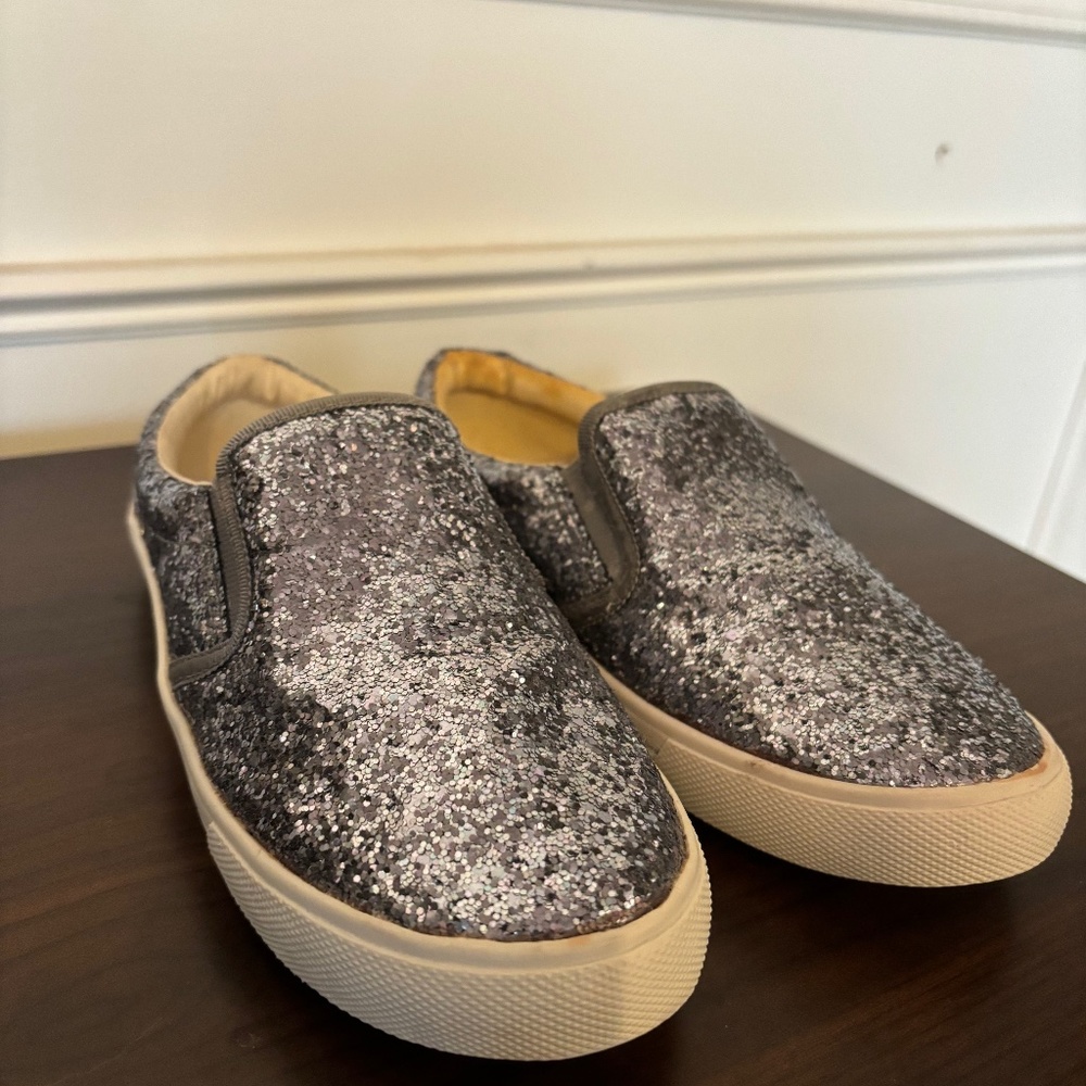 Crewcuts Girl's Glitter Slip-on Sneakers